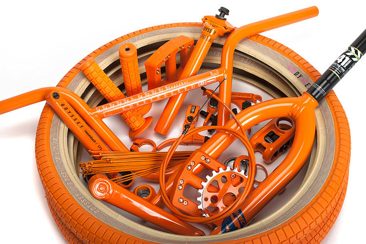 orange bmx wheels